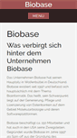 Mobile Screenshot of biobase.de