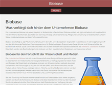 Tablet Screenshot of biobase.de